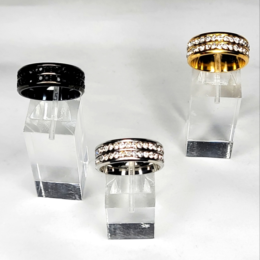 Double Row Titanium Ring
